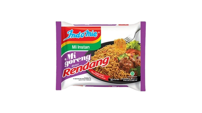 MIE INDOMIE RENDANG ( TANPA TELOR )
